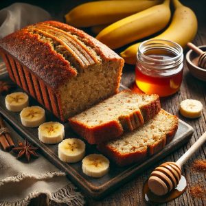 freshly baked banana bread