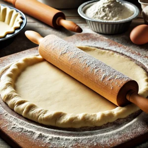 pie dough rolled out