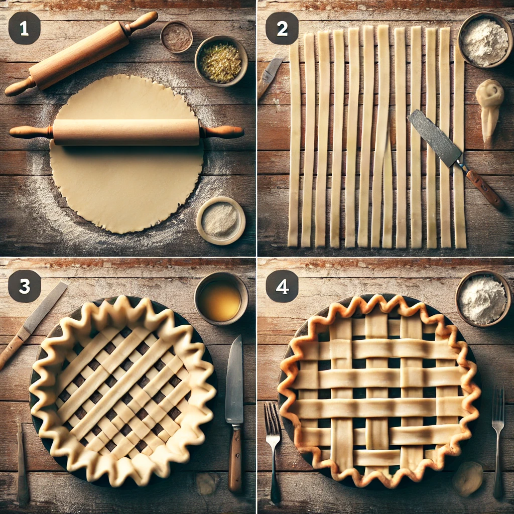 step by step lattice pie crust