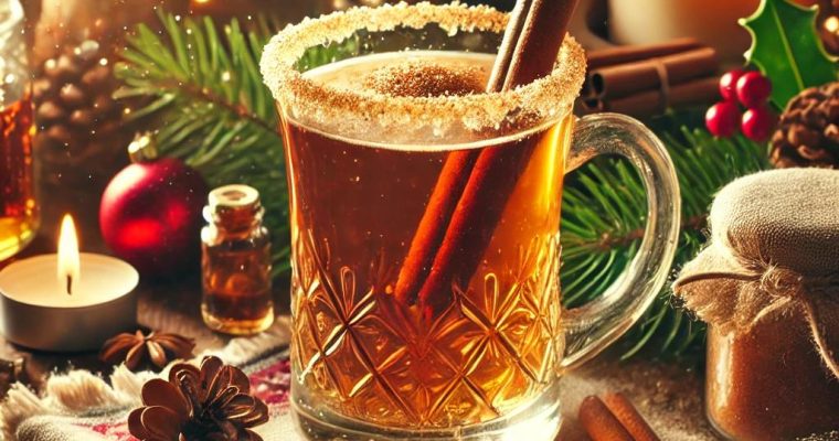 Hot Buttered Rum with Ice Cream