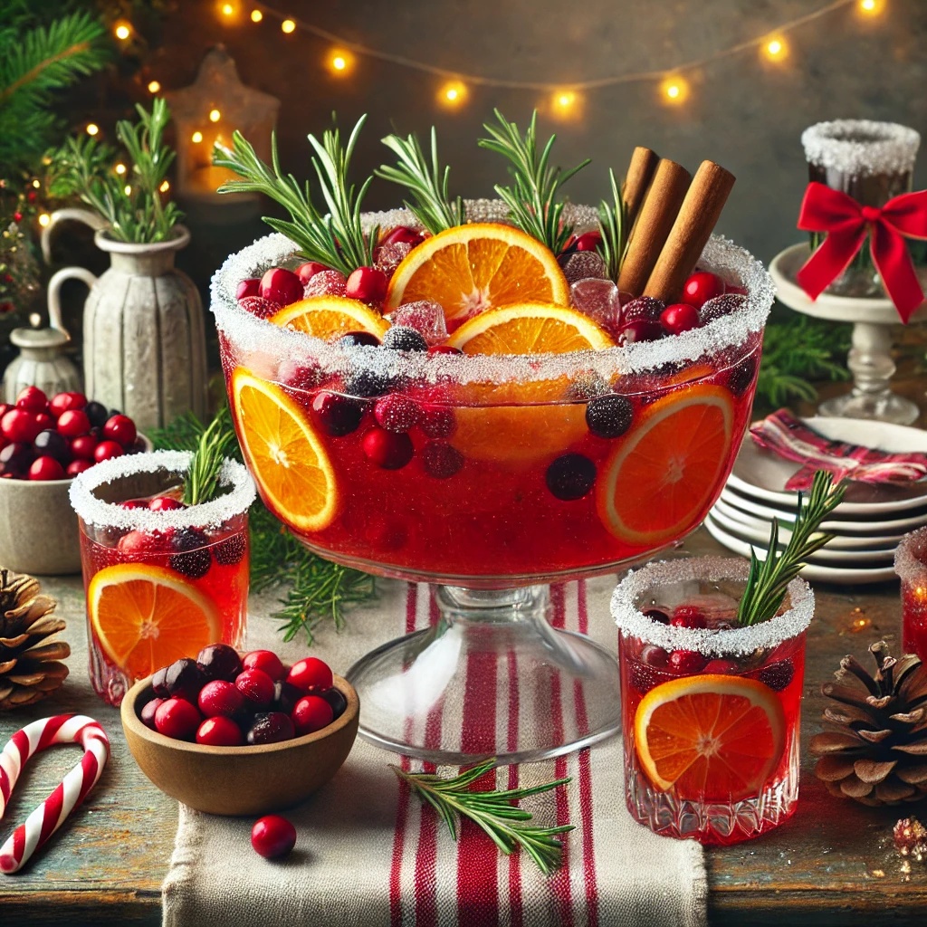 Holiday punch serving ideas