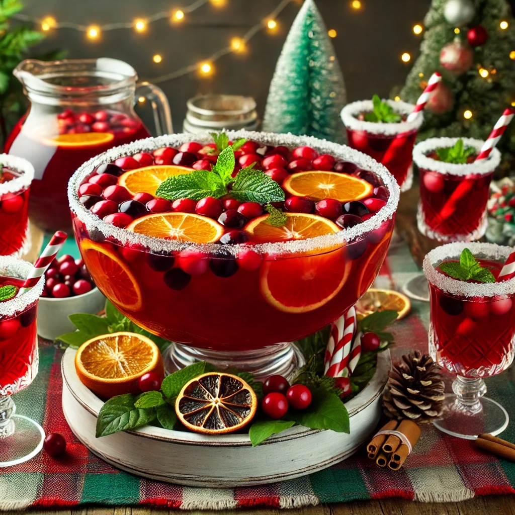 Holiday punch serving ideas