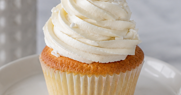 Classic Vanilla Cupcakes with Buttercream Frosting