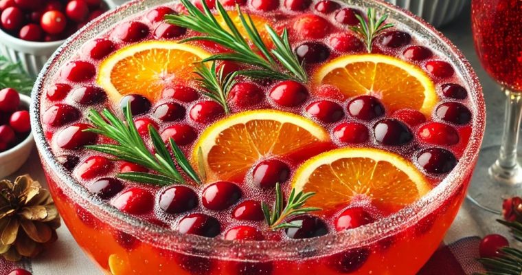 Sparkling Cranberry Orange Punch Recipe