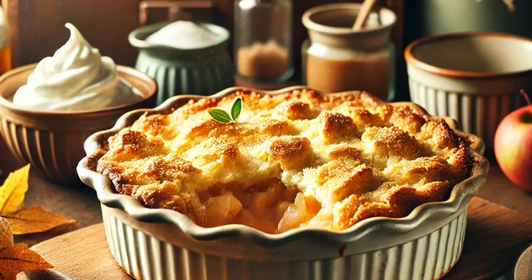Apple Pie Cobbler with Homemade Apple Pie Filling