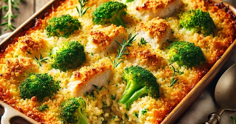 Creamy Chicken and Broccoli Rice Casserole