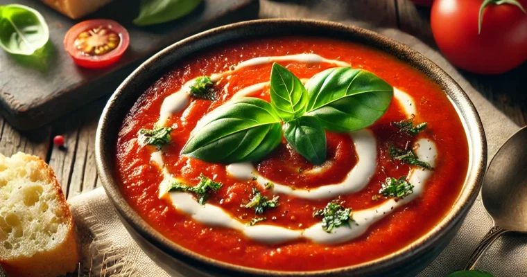 Creamy Roasted Tomato Basil Soup