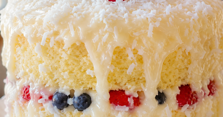 Vanilla Coconut Pudding Cake (Microwave Recipe!)