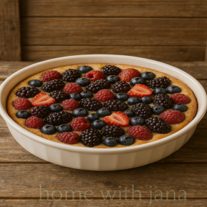 homemade sugar berry cobbler cake