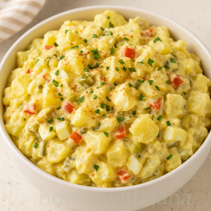potato salad in a bowl