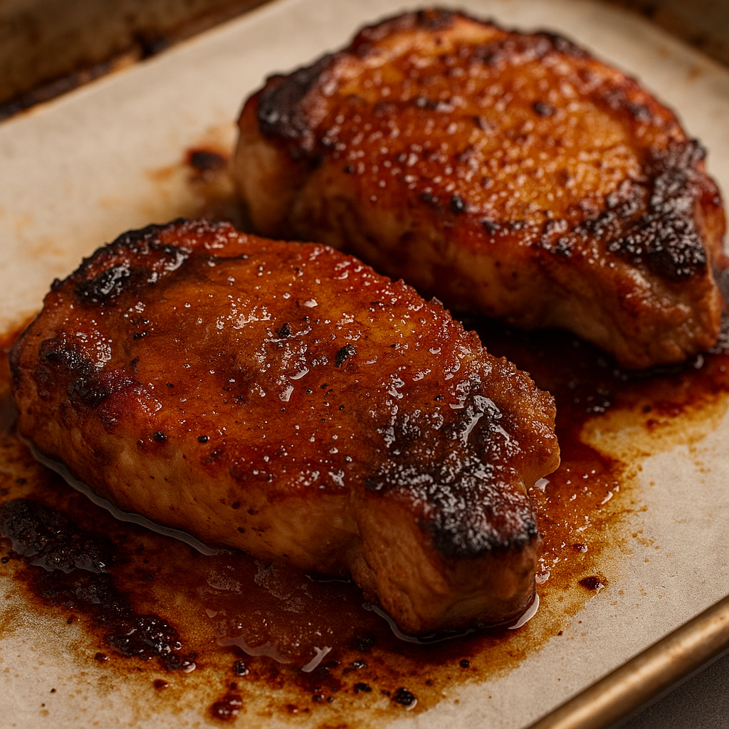 Brown Sugar Glazed Pork Chops