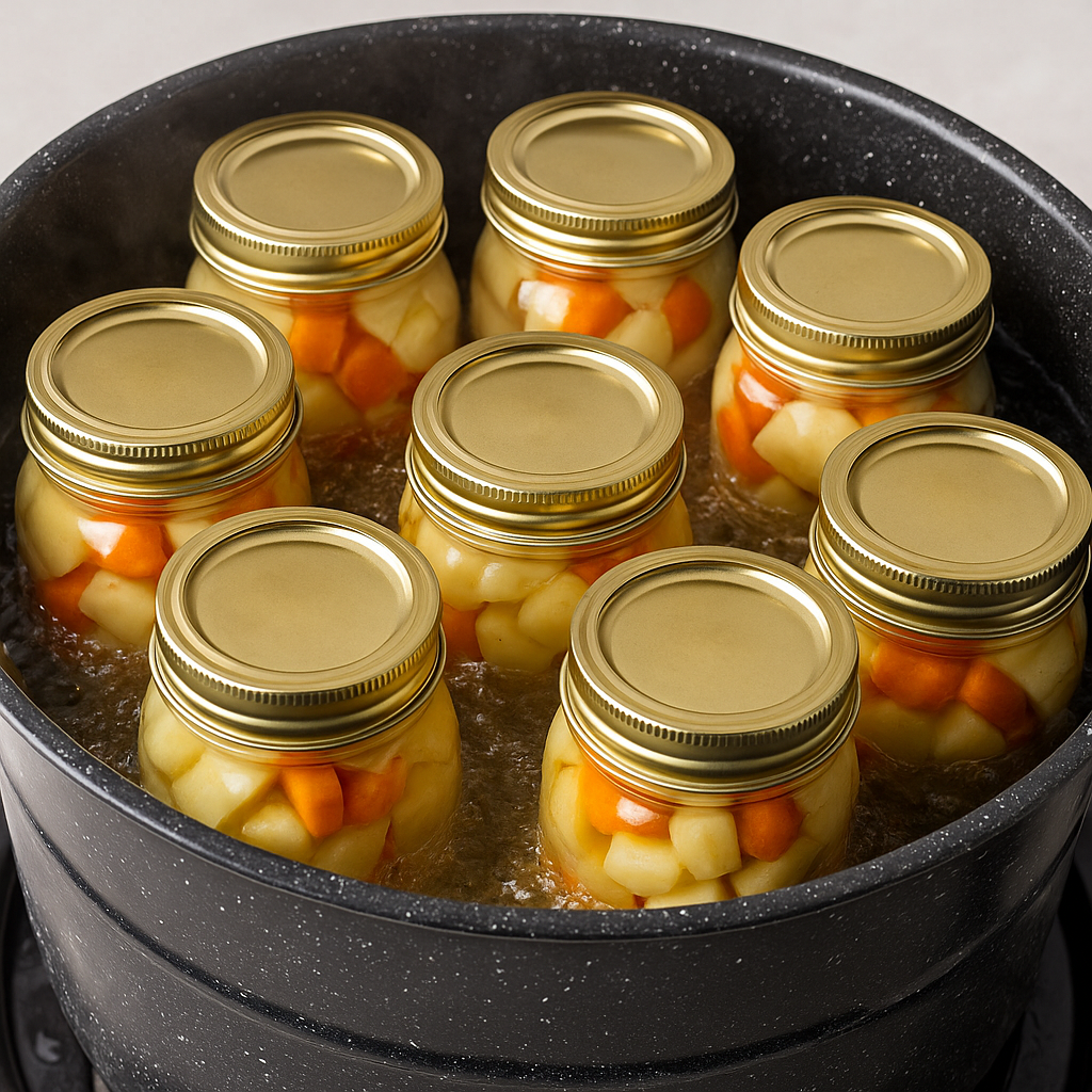 Water Bath Canning Potatoes & Carrots