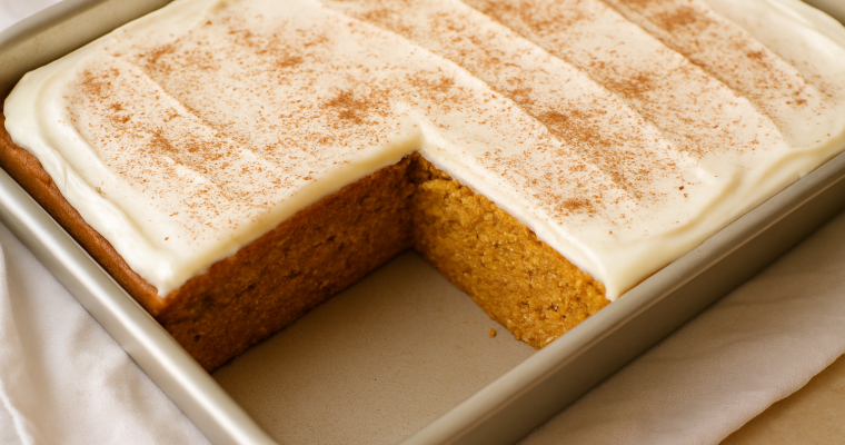Pumpkin Cake with Cream Cheese Frosting