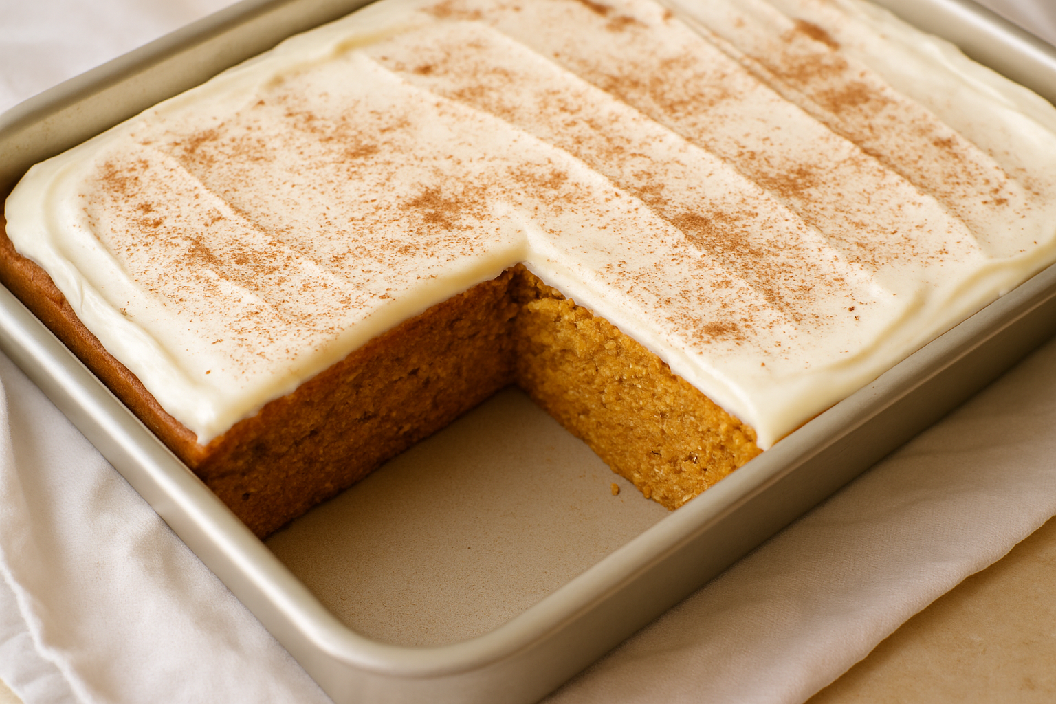 Pumpkin Cake with Cream Cheese Frosting
