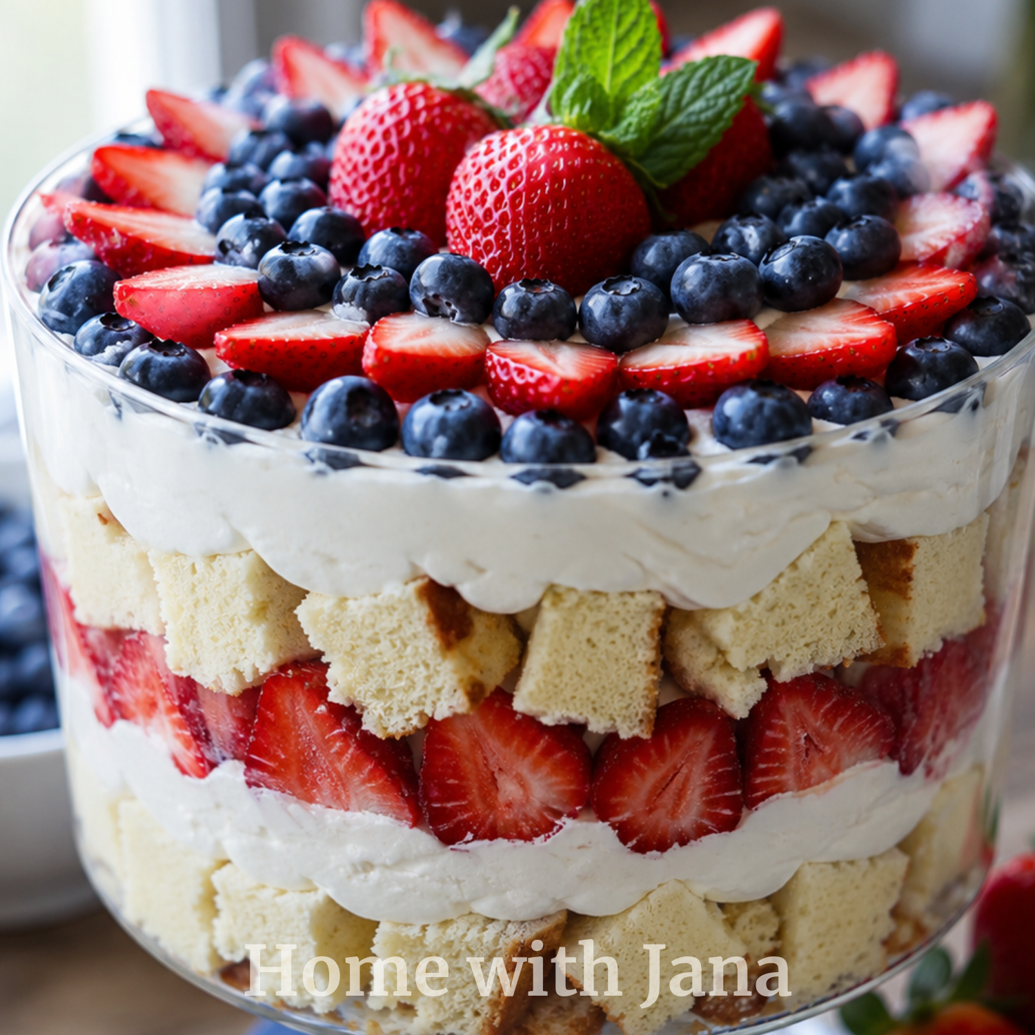 Fourth of July Berry Trifle