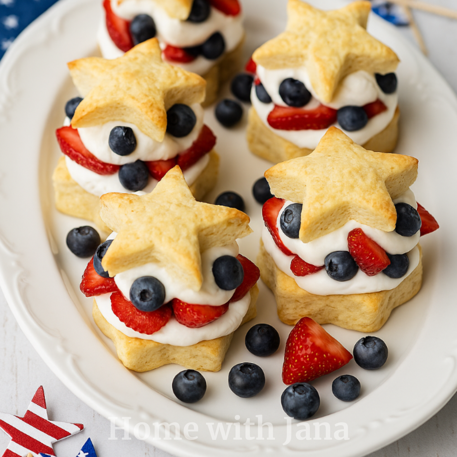 Star-Spangled Berry Shortcakes