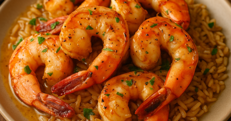Garlic Lemon Butter Jumbo Shrimp