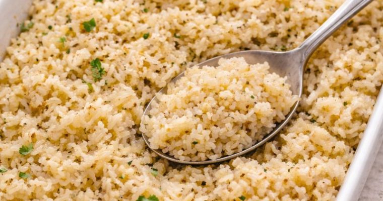 Oven-Baked Seasoned Rice
