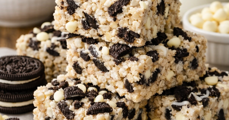 Cookies and Cream Krispy Treats