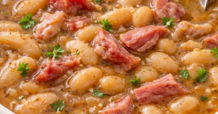 Crockpot Ham and Bean Soup