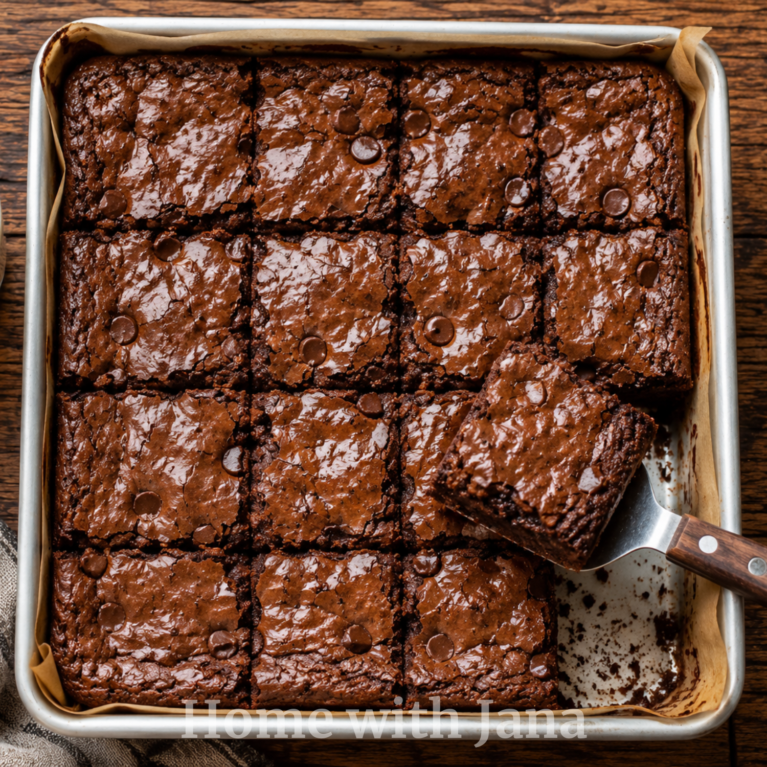 Fudgy One-Bowl Brownies