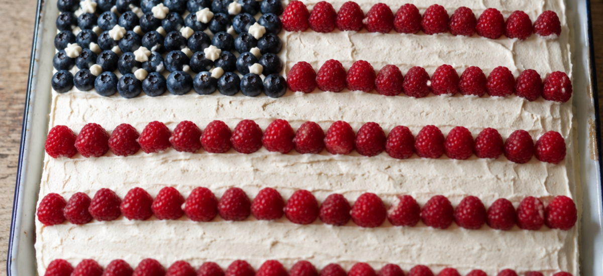 American Flag Cake Recipe (No Special Pan Needed)